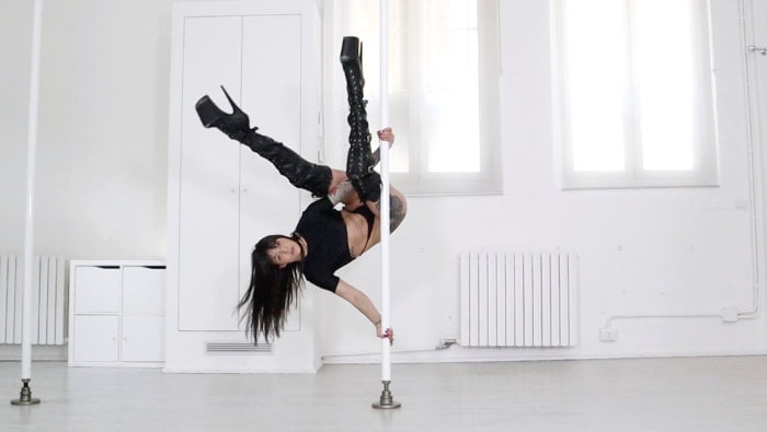 sequenza crazy hook exotic pole dance avanzato tutorial ita